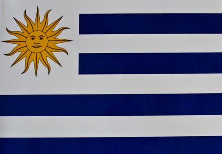 Flag of uruguayの写真素材