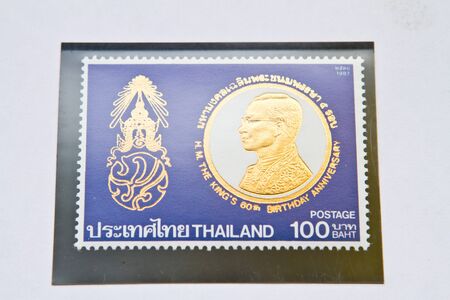Thailand Stamp(King Bhumibol Adulyadej)のeditorial素材