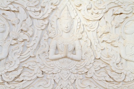 Thai buddha in thai temple,south of thailandの写真素材