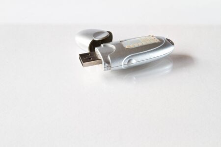 Handy drive isolated on a white backgroundの写真素材