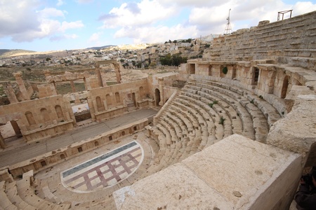 North Theatre,Jarash Jordanの写真素材