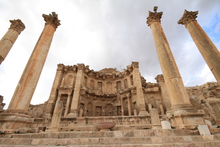 Temple of Artemis,Jarash Jordanの写真素材