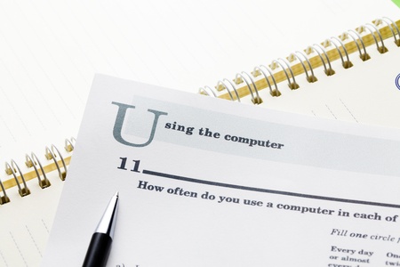 Questionnaire Research for Education formの写真素材