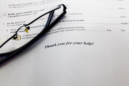 A health insurance application medical informationの写真素材