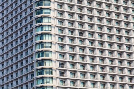 A view of hotel facadeの写真素材