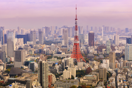 Tokyo tower, landmark of Japanのeditorial素材