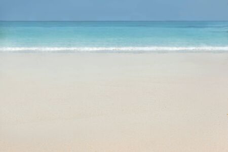 Sand, sky, sea summer concept.