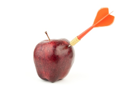 Dart hit to targetの写真素材