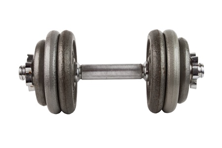 Isolated dumbbellの写真素材