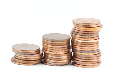 stack of Thai bath coins