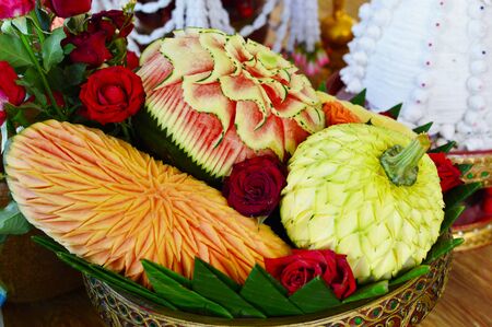 Vegetable carvingの写真素材