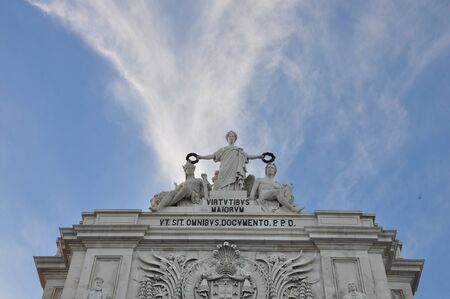 Rua Augusta Arch, Lisbonの写真素材