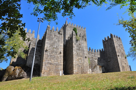 Guimaraes Castle, Portugalのeditorial素材