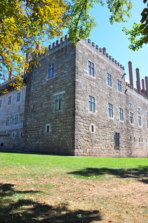 Palace of the Dukes of Braganza in Guimaraes, Portugalのeditorial素材