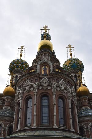 Church of the Savior on Spilled Blood in Saint Petersburg, Russiaの写真素材