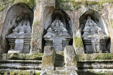Gunung Kawi temple in Bali, Indonesiaの写真素材