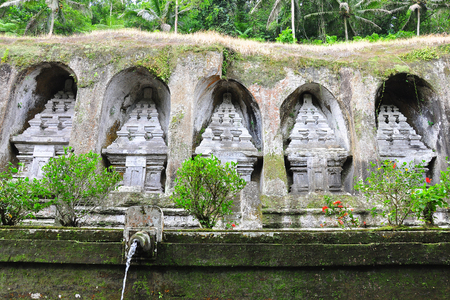 Gunung Kawi temple in Bali, Indonesiaの写真素材