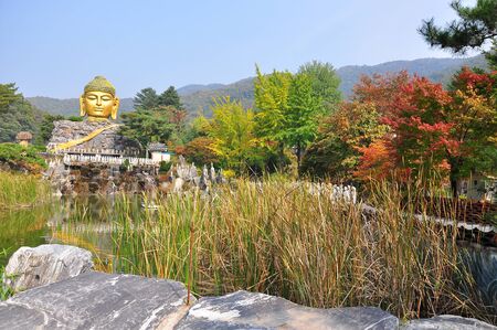 Waujeongsa Temple, South Koreaの写真素材