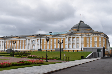 Kremlin Senate, a building within the grounds of the Moscow Kremlin in Russiaの写真素材