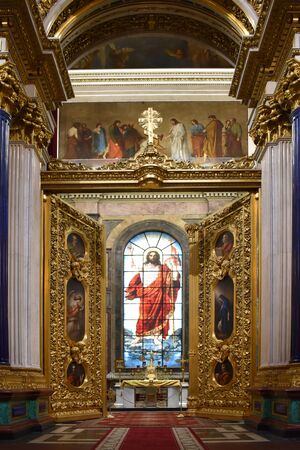 SAINT PETERSBURG, RUSSIA - JULY 11, 2017 : Interior of Saint Isaac's Cathedralのeditorial素材
