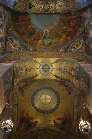SAINT PETERSBURG, RUSSIA - JULY 11, 2017 : Interior of the Church of the Savior on the Spilled Blood (Church of the Resurrection of Jesus Christ)のeditorial素材