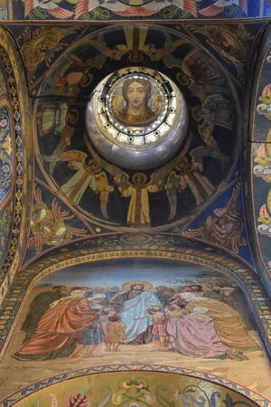 SAINT PETERSBURG, RUSSIA - JULY 11, 2017 : Interior of the Church of the Savior on the Spilled Blood (Church of the Resurrection of Jesus Christ)のeditorial素材