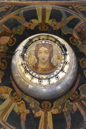 SAINT PETERSBURG, RUSSIA - JULY 11, 2017 : Interior of the Church of the Savior on the Spilled Blood (Church of the Resurrection of Jesus Christ)のeditorial素材