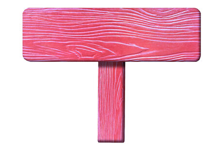 Wooden sign isolated on whiteの写真素材