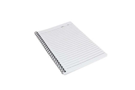 Paper note book  isolated on white.の写真素材