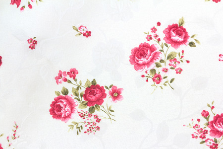 Rose Flower Texture of Thai silk pattern, Thailand textileの写真素材