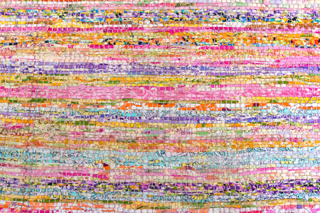 Doormat texture colorful backgroundの写真素材