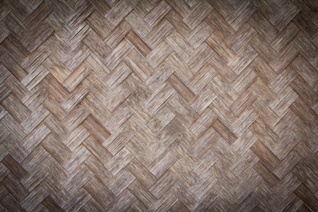 close up woven bamboo pattern of vintageの写真素材