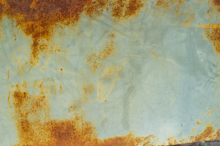 Rusted galvanized iron plate