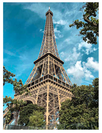 Eiffel  tower Paris, France.