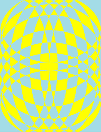 Pattern in yellow and blueのイラスト素材