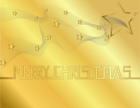 Gold Background with christmas fontのイラスト素材