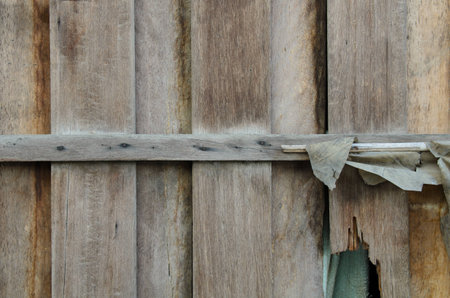 Old house window crashes outdoors in the countryside.の写真素材