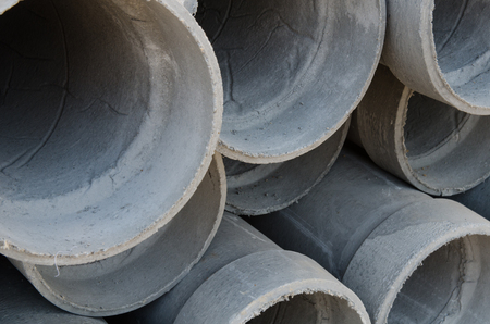 Cement pavement waiting for outdoor construction.の写真素材