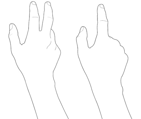 Hand touch screenのイラスト素材