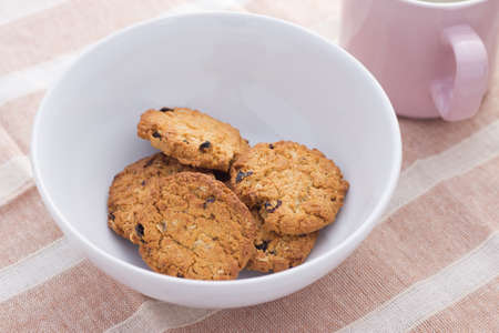 cookies in a cupの写真素材