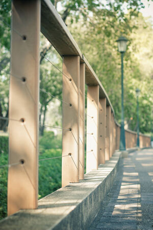 Palisade in the parkの写真素材