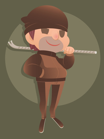 Crime cartoon のイラスト素材