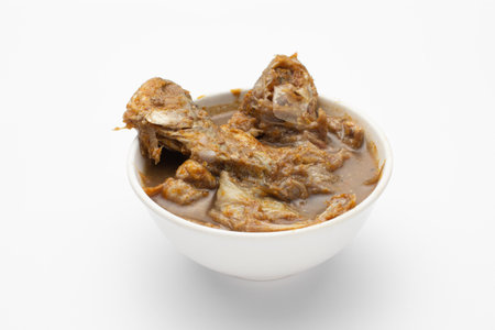 Local Thai pickled fish or Pla-ra on a white backgroundの写真素材