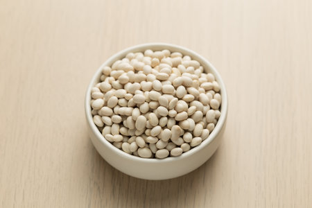 White Kidney Bean in a small white bowl.