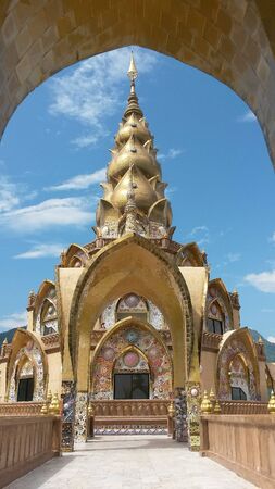 Golden temple in Thailandの写真素材