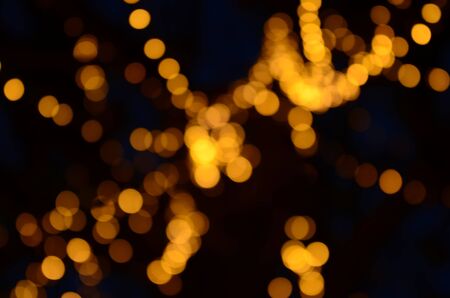 Beautiful blur and bokeh images. christmas light night,abstract circular bokeh backgroundの写真素材