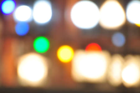 Beautiful bokeh lights at the airport road.Photo of bokeh lights and car lights illuminate the...