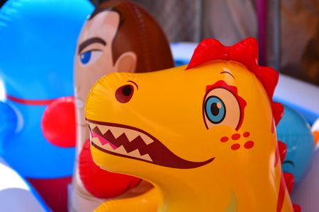 Animal dolls made of colorful rubber. Baby toys