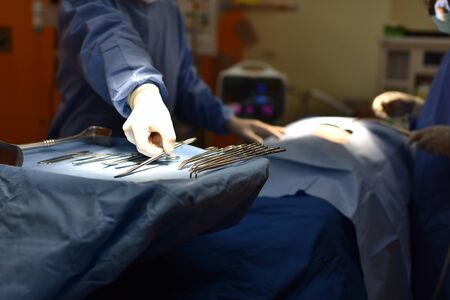 Surgical light in the operating room.の写真素材