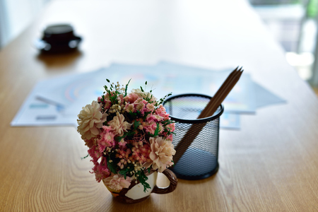 Business people meeting time working with new startup project. Idea presentation, analyze plans. Business Communication Connection Working Concept. Business People Meeting Design Ideas Concept.の写真素材